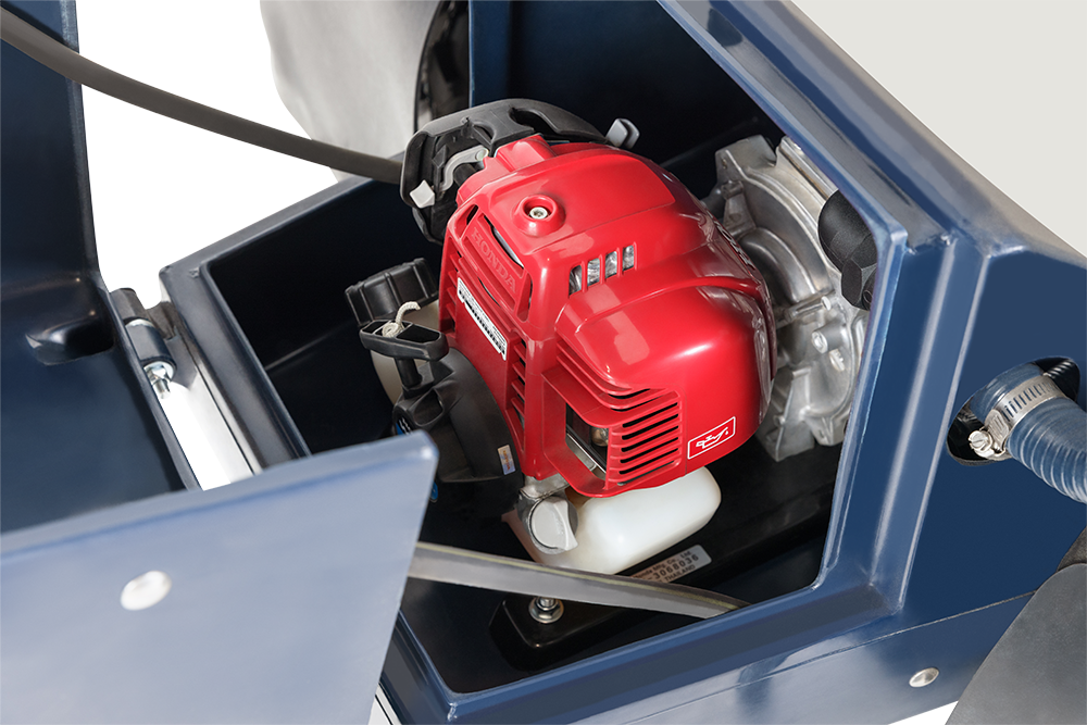 MT250P Single Axle - Petrol motor pull start, there is a red motor being activated from pull start