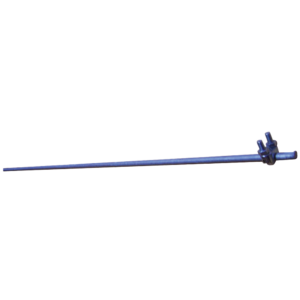 Blue galvanised earth stake and clamp