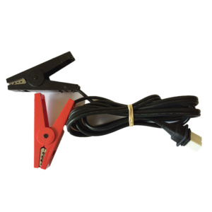 Red and black battery leads