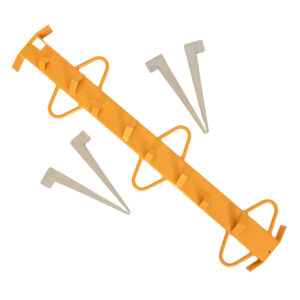 Yellow fence stretcher bar